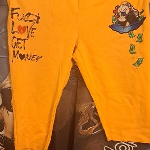 Yellow Graphic Civilzed Sweat Suit